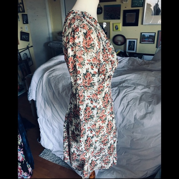 Vintage Dawn Joy Fashions Floral/Rose Dress - Picture 13 of 15